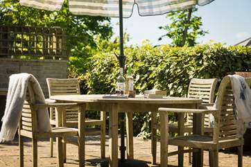 A perfect spot for a cool drink on a warm summer evening.