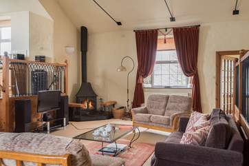 Snuggle up by the fire.