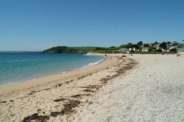 Gyllyngvase beach is a ten minute walk from Marina View.
