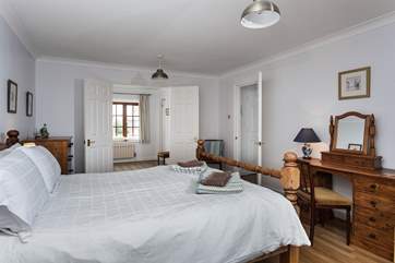 The master bedroom takes up the whole first floor.