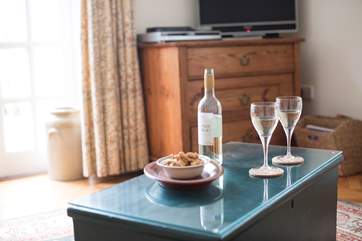 Put your feet up and enjoy a glass of wine... you're on holiday!