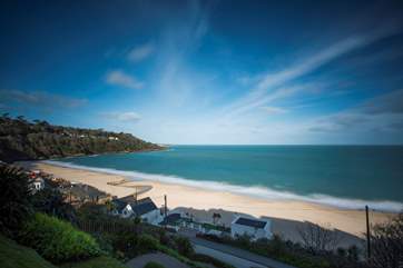 The beach at Carbis Bay.