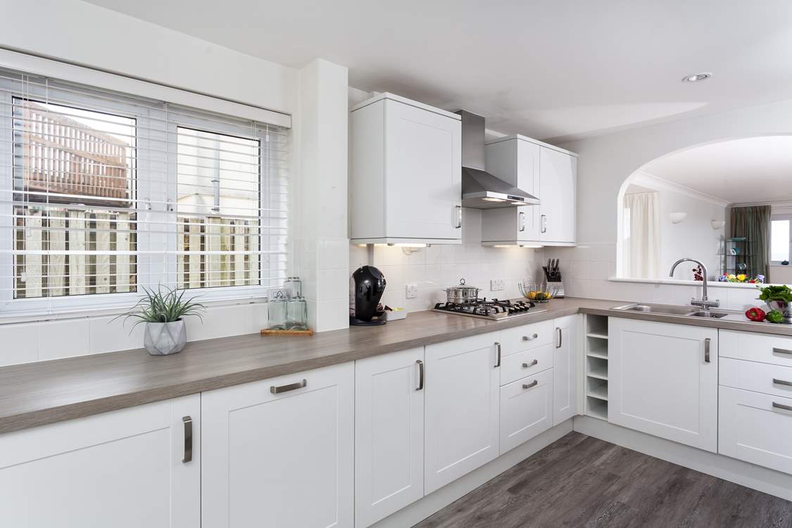 Prepare a holiday feast - there's plenty of workspace for the keenest of cooks.