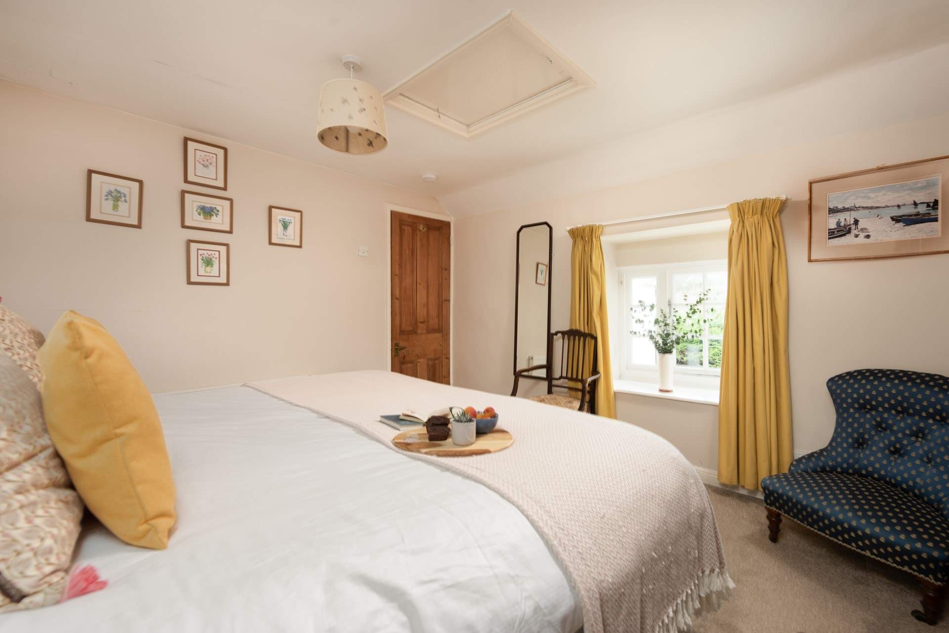 A comfy super-king size bed awaits in bedroom one.