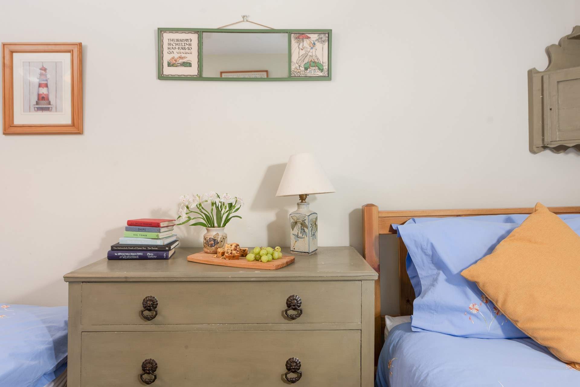 The lovely touches throughout perfectly complement the cottage.