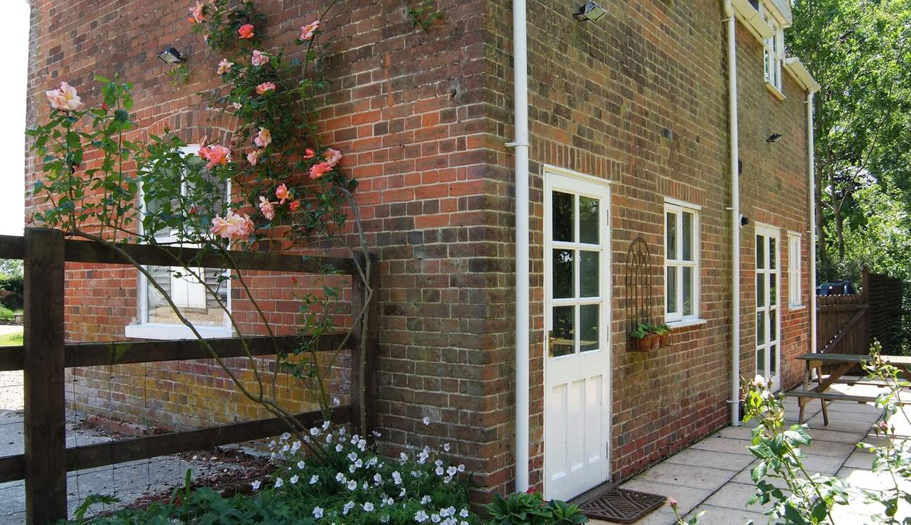 There is a very private terrace at the back of the cottage with doors from the living-room and the kitchen leading straight outside.
