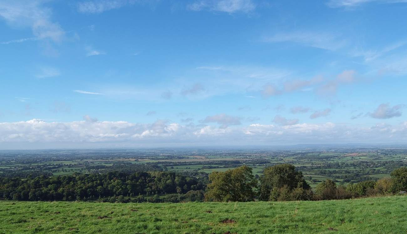 There are stunning views from the top of Bulbarrow Hill just up the road.