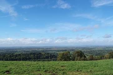 There are stunning views from the top of Bulbarrow Hill just up the road.