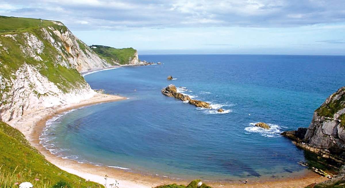 Lulworth Cove is one of Dorset's wonderful beaches and well worth a day trip.