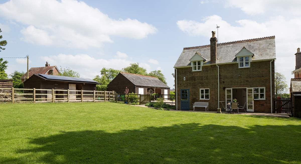 The cottage is set within the grounds of the owner's home, yet feels very private.