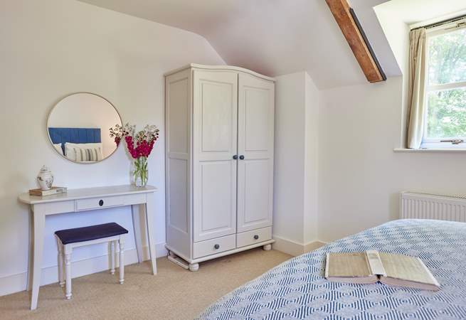 Plenty of storage and a dressing area in the primary.