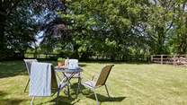 The enclosed gardens are perfect for you and your four legged friends.