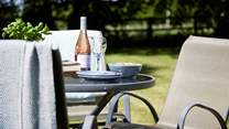 Why not just while away the hours in the garden with a glass of something nice...