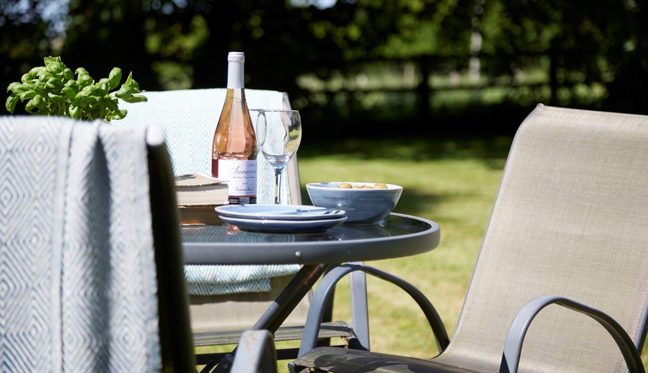 Why not just while away the hours in the garden with a glass of something nice...