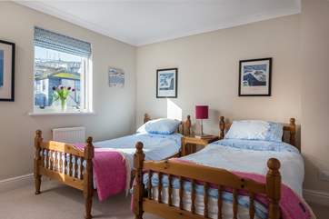 Bedroom 3 has 3' twin beds and is on the second floor.