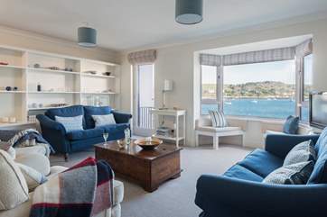 Sitting-room 1 looks out over the water, a wonderful place to sit and watch the comings and goings of vessels of all sizes.