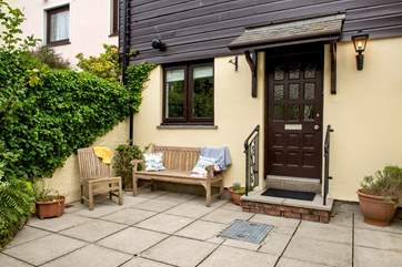 The patio where you enter the property is a real suntrap in the afternoon.