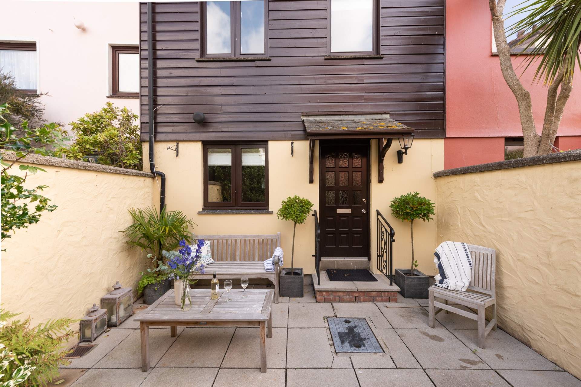 The patio that you cross as you enter the property is a real sun trap, extending Summer into Autumn!