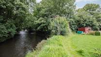 The picnic spot and river is shared with your neighbours. 