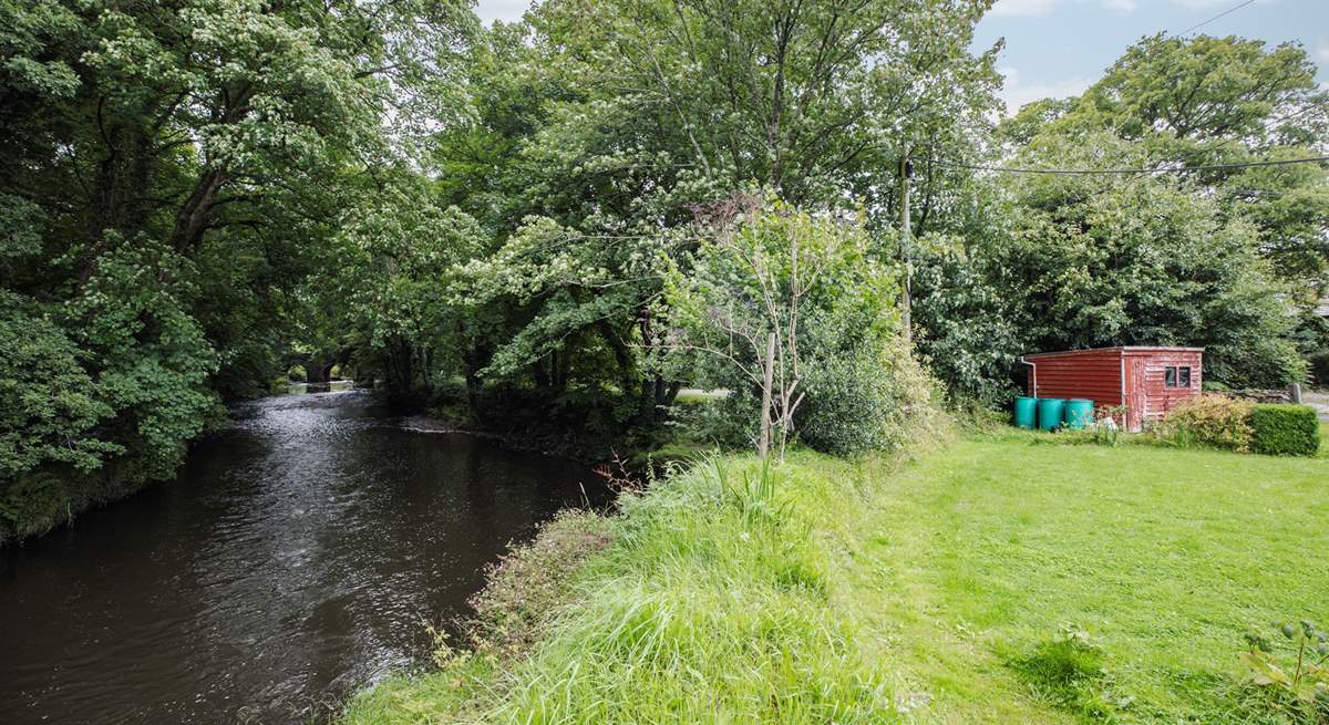 The picnic spot and river is shared with your neighbours. 