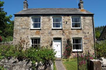 The pretty stone farmhouse.