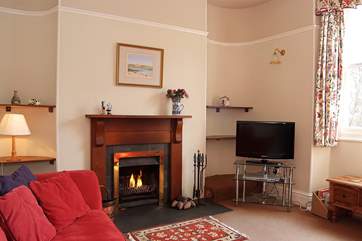 The cosy sitting-room.