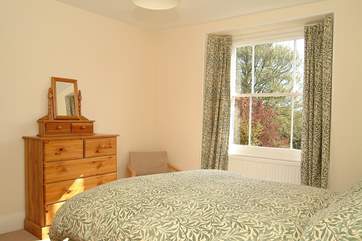 Bedroom 1 has a double bed and is at the front of the cottage.