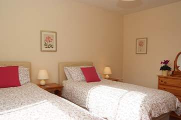 The bedrooms are all prettily decorated.