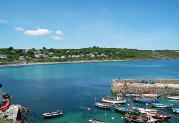 The picturesque harbour, almost directly opposite the village pub, is only a few minutes' walk away down the footpath.