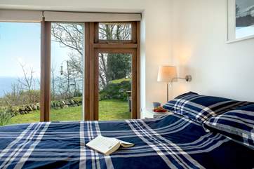 Lie in bed and look out at the ever changing landscape.