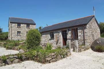 Meadowsweet, and just behind it the converted barn which houses the laundry facilities.