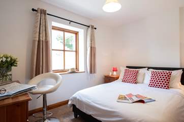 The bedroom.