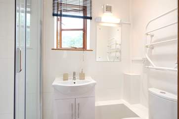 The shower-room.
