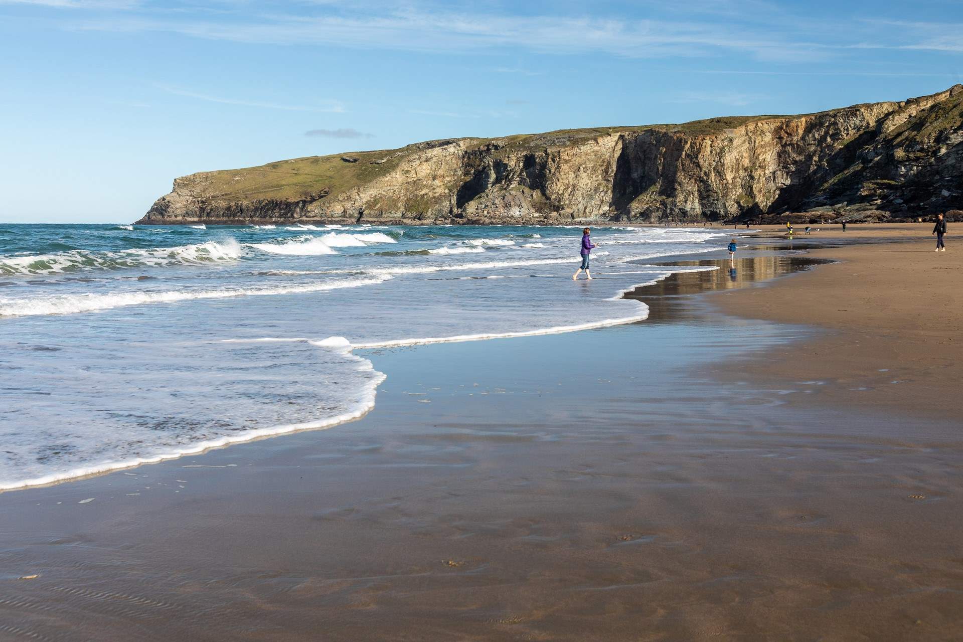 This is Trebarwith Strand, just a short drive from Tintagel. 