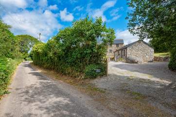 The entrance to Crift Barns.