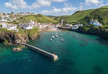 Ever popular Port Isaac. Pop along and perhaps you will spot the Fishermen's Friends singing on the quayside. 