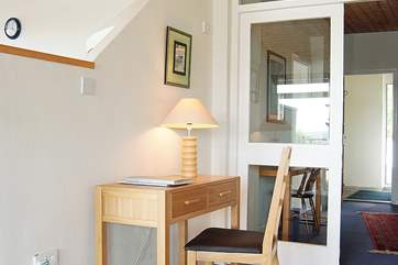 There is a desk-area in the living-room - useful for using your laptop.