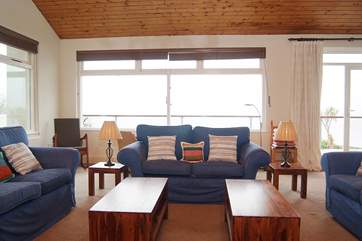 Big sofas and comfy chairs to relax in.