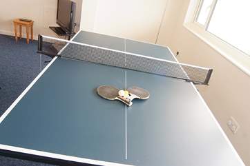 Table-tennis and table-football will bring out competitive streaks!