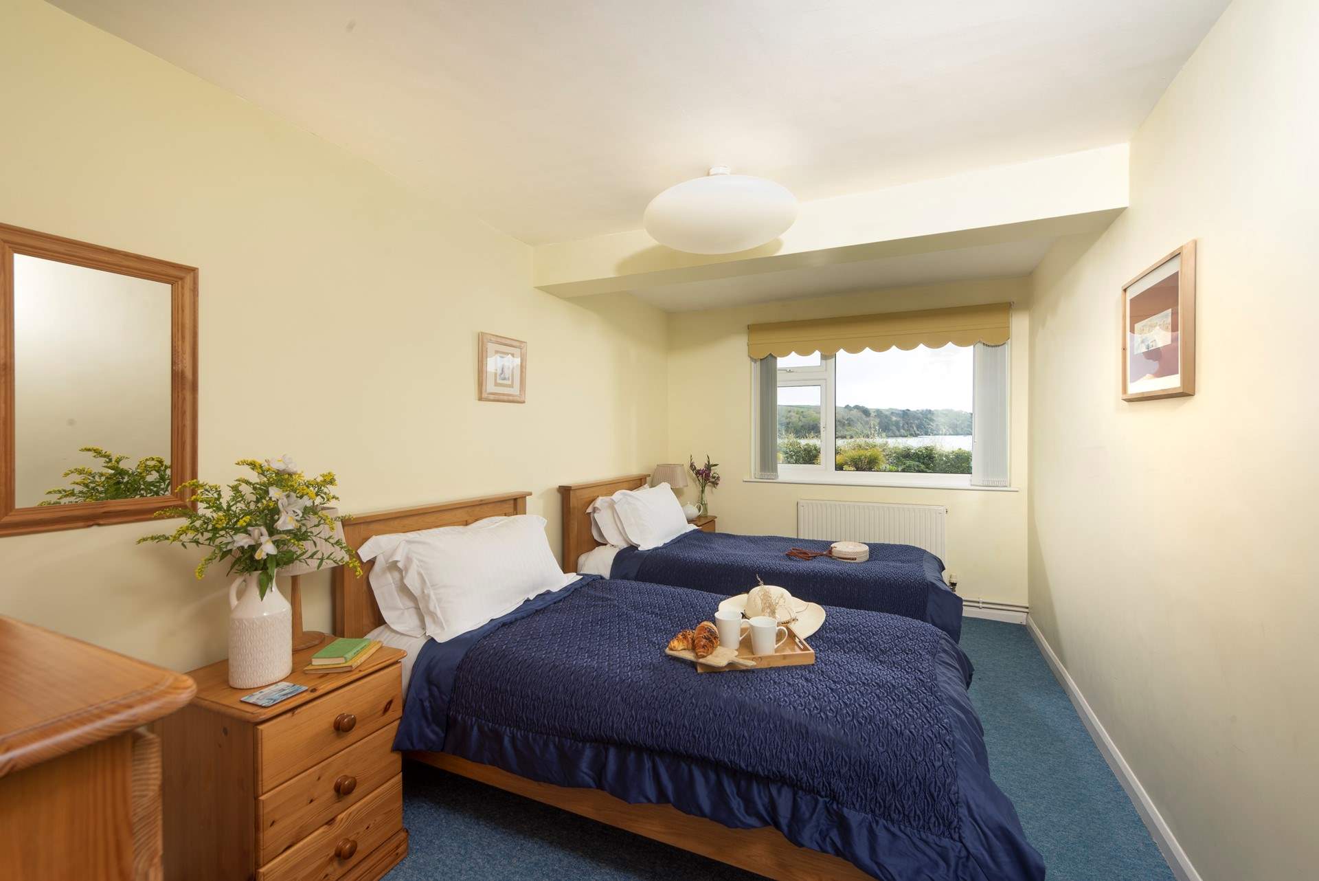 Bedroom 3 (ground floor) has twin beds.