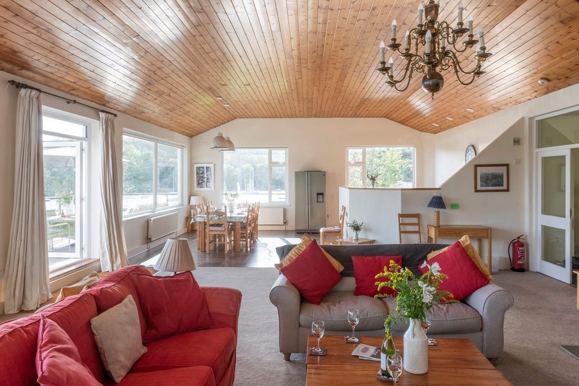 The sitting-area in the huge open plan living-room.