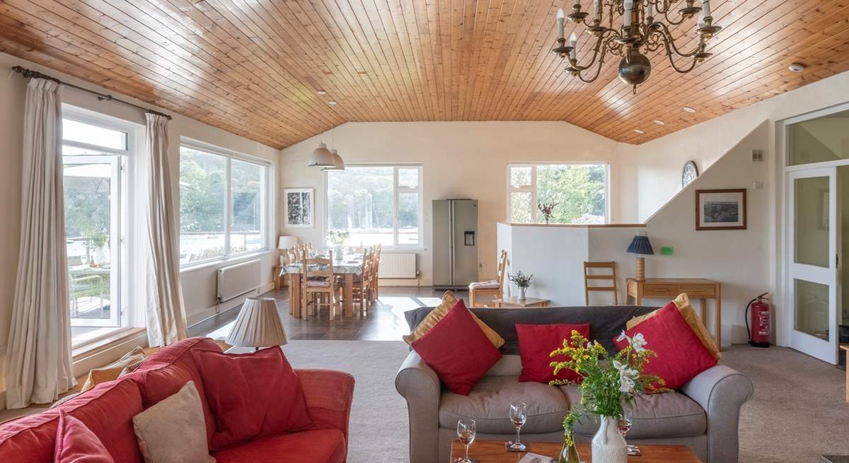 The sitting-area in the huge open plan living-room.