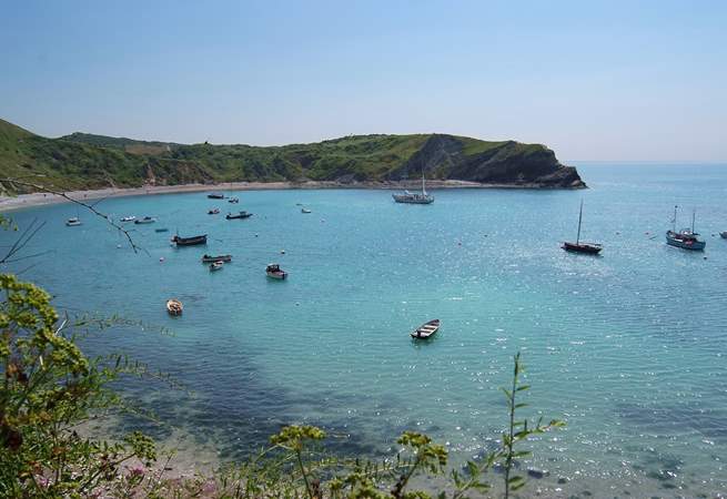 This is the natural harbour at Lulworth Cove - a great day out.