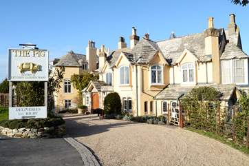 Enjoy delicious produce from the kitchen garden, at 'The Pig - on the beach' at Studland, make sure to book in advance.