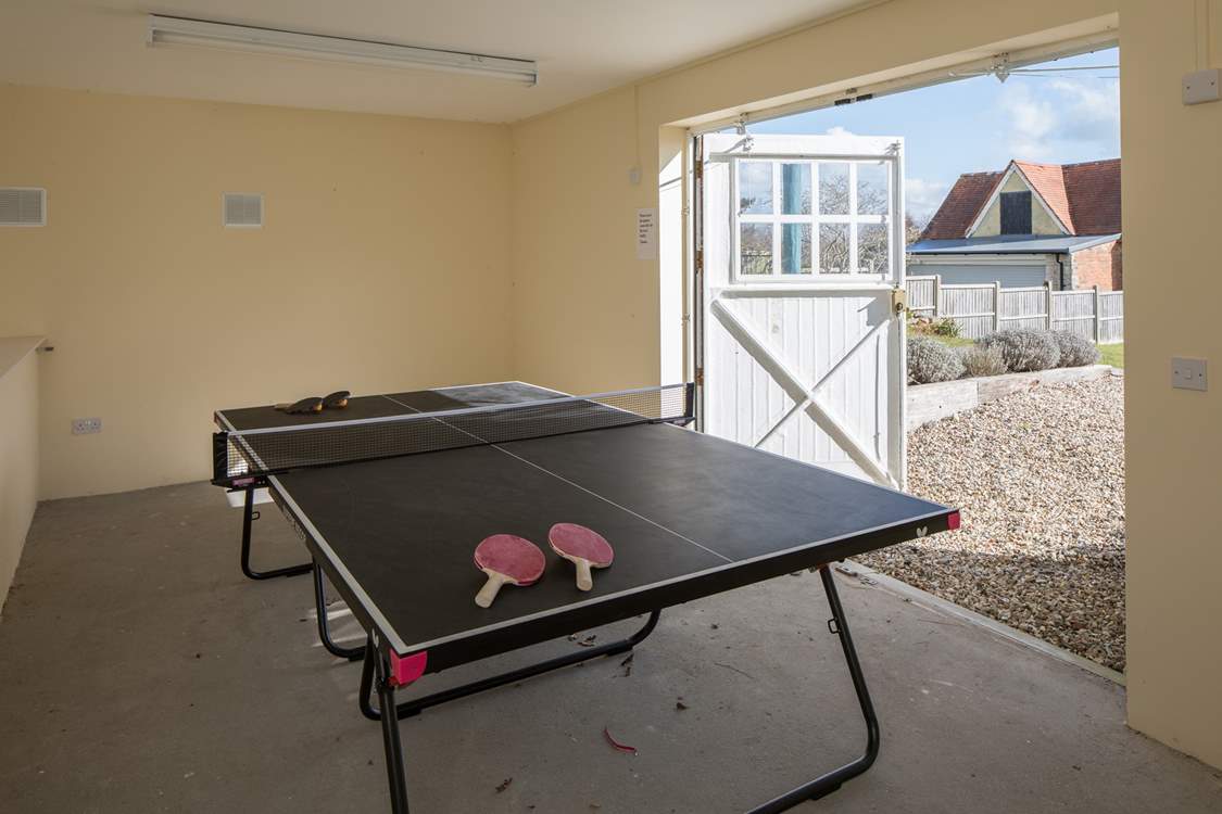 Great for a little holiday competition, tucked away beneath the house, access is from the garden.