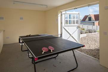 Great for a little holiday competition, tucked away beneath the house, access is from the garden.