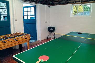 The games-room is ideal for a wet day.