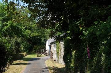 The gateway leading to the cottage.