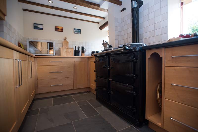 The lovely Alpha range is similar to an Aga (and also provides hot water and central heating).