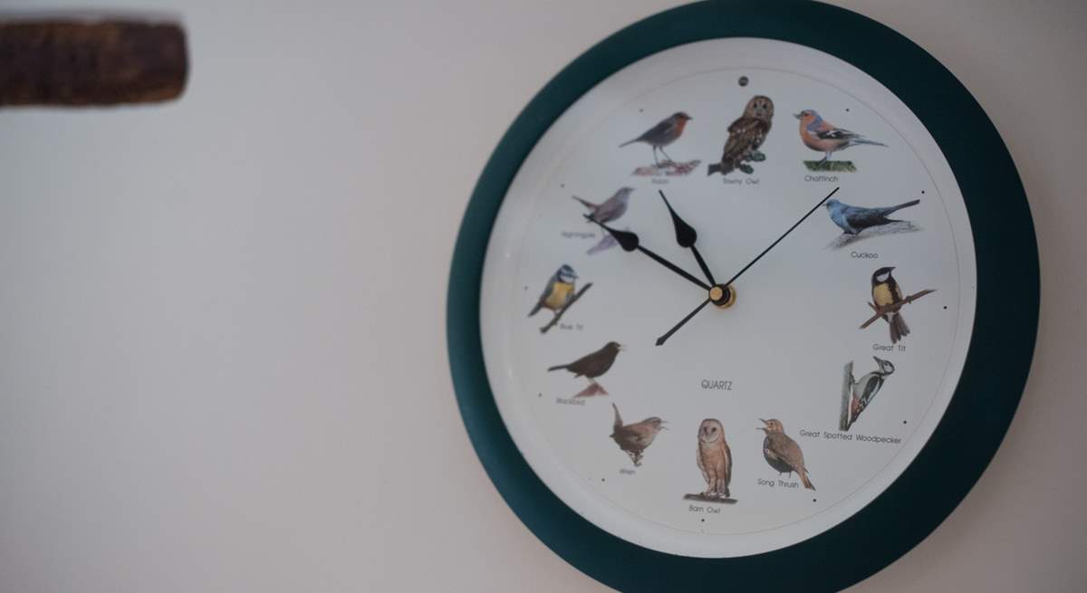 This clock chirps the hour...or hoots when it's an owl!